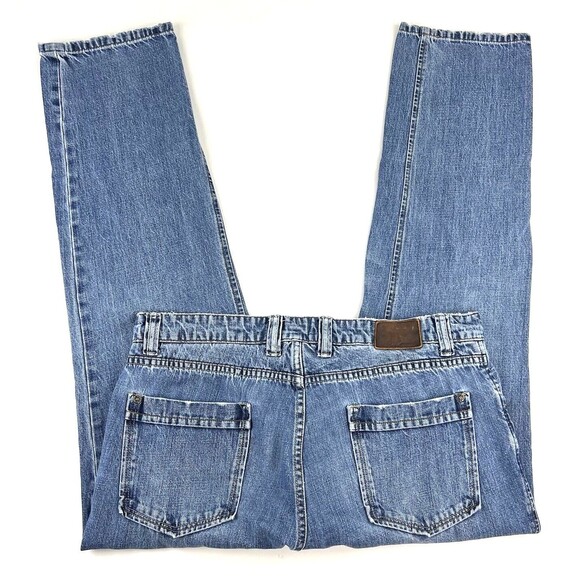 Carbon 2 Cobalt Elemental Jeans Blue Medium Wash Button Fly Mens Sz 36x31 - Picture 2 of 7